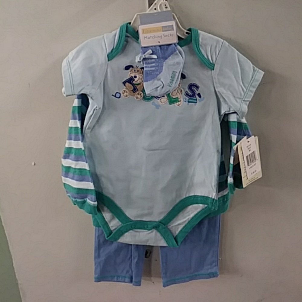 4 pc vitamins baby boy outfit‎